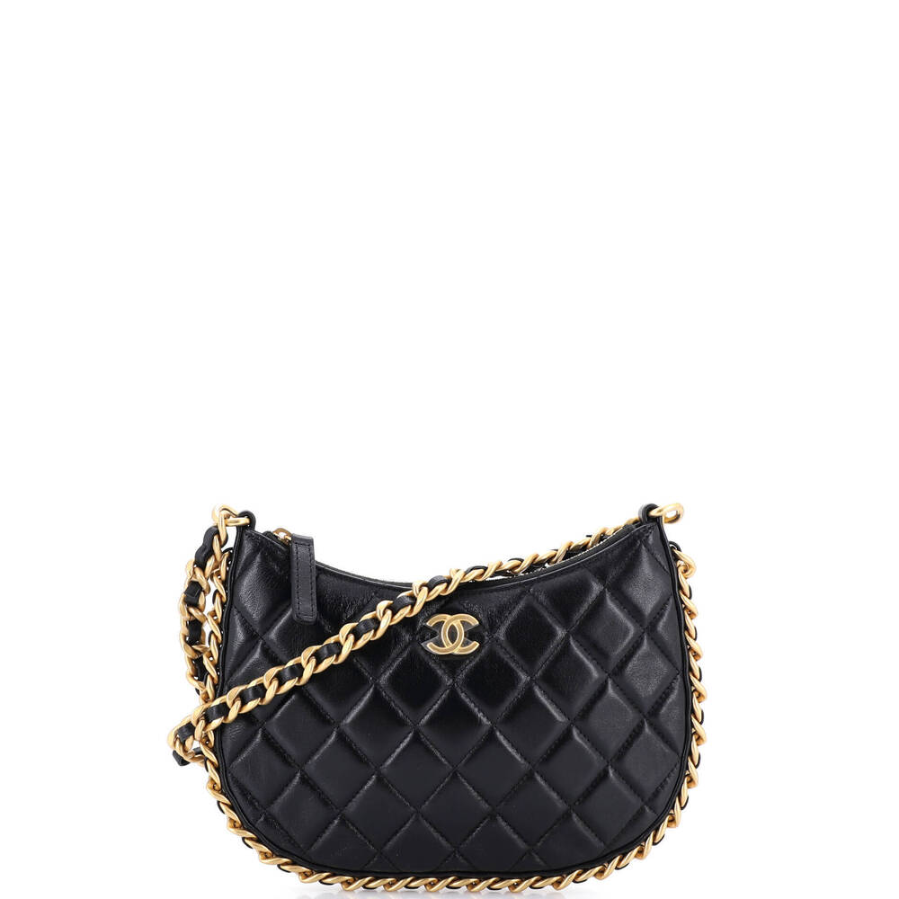 Chanel CC Chain Around Hobo Quilted Lambskin